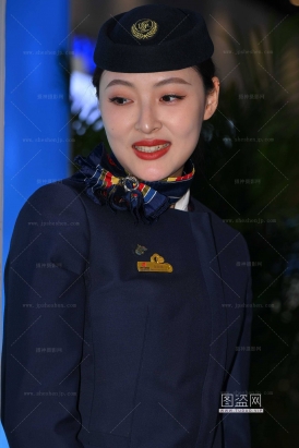 SH26-77-43√中国航空-空姐在忙着呢