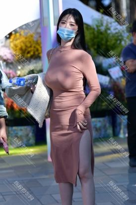 【J3472】针织裙气质美女