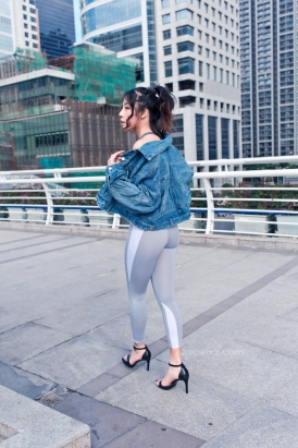 御风★被寒风与骄阳调戏的丰臀健美裤美女【套图+视频】