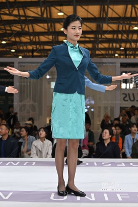 2641-10-109√旗袍风-酒店黑丝服务员