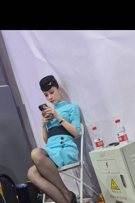 4k视频航空大会厦门航空颜值气质并存的空姐4分15秒