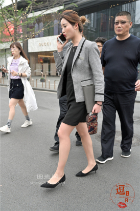 编码0190黑色紧身包臀裙短肉丝美腿高跟